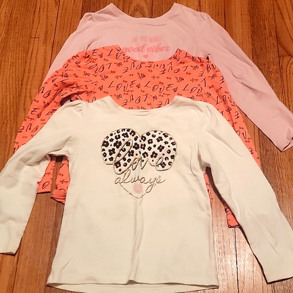 Bundle Of 3 Girls Long Sleeve Shirts